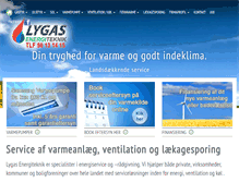 Tablet Screenshot of lygas.dk